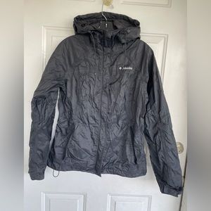 Columbia Sportswear jacket womens size M black zip up hooded softshell outdoor